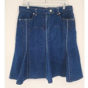 Nathalie B Vintage Denim A-Line Skirt Women’s Size L (14/16)